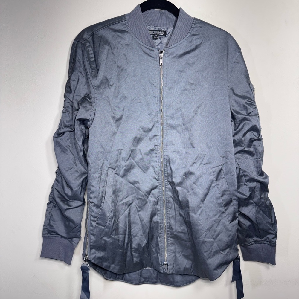 Women’s Gray Bomber Jacket Size XS